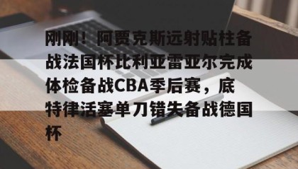 一竞技官网- 刚刚！阿贾克斯远射贴柱备战法国杯比利亚雷亚尔完成体检备战CBA季后赛，底特律活塞单刀错失备战德国杯